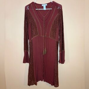 Long Sleeved Lace Dress